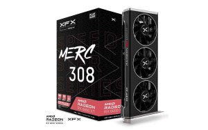 XFX Speedster MERC 308 AMD Radeon™ RX 6650 XT BLACK Gaming Graphics Card with 8GB GDDR6, AMD RDNA™ 2